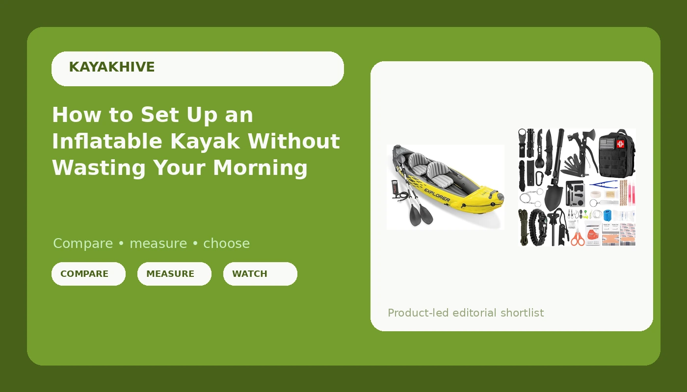 How to Set Up an Inflatable Kayak Without Wasting Your Morning