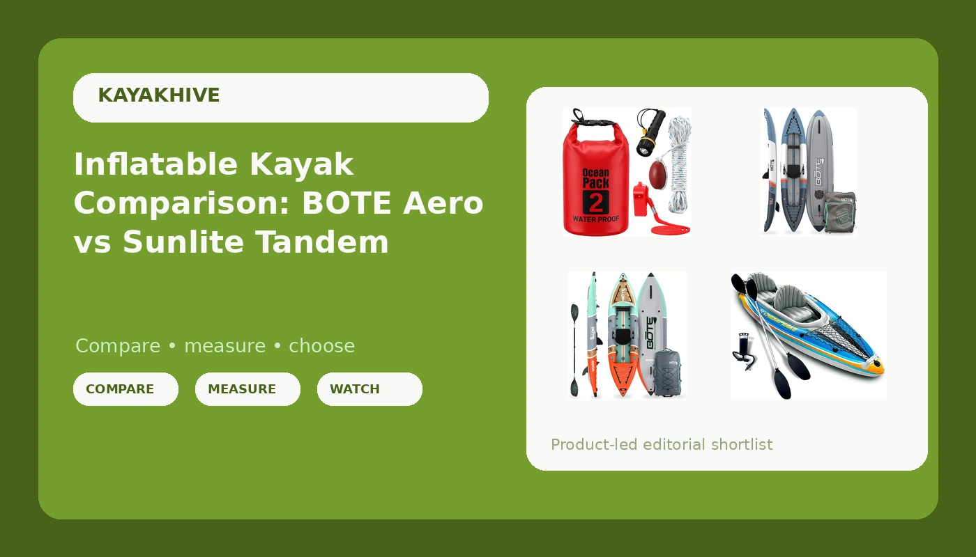 Inflatable Kayak Comparison: BOTE Aero vs Sunlite Tandem