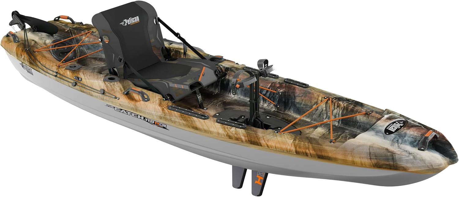 Pelican Catch HDII Premium Angler, Sit-On-Top Fishing Kayak with HyDryve Pedal System and Ergocast Seat